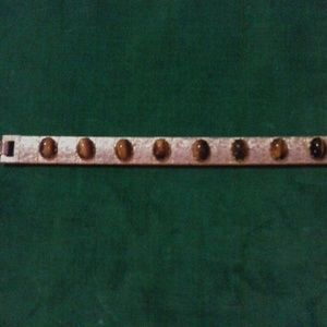 Vintage Elco 12k Filled Tiger's Eye Bracelet